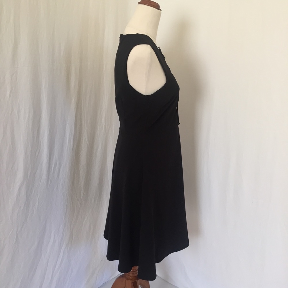 ZARA womens M black fitted dress lace up bodice sleeveless NEW woth tags LBD - Picture 3 of 16